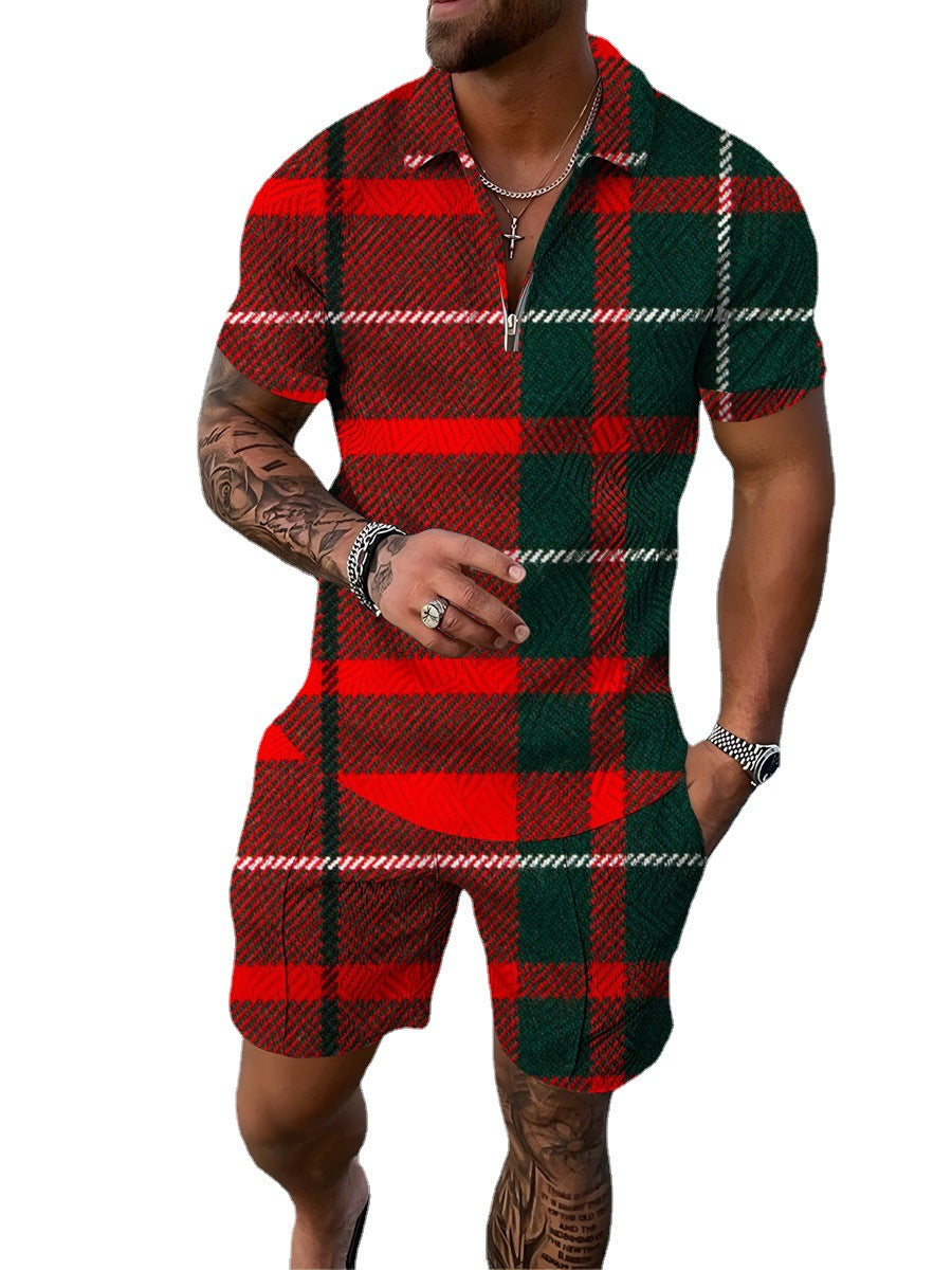 Men's Short Sleeve T-Shirt and Shorts Set