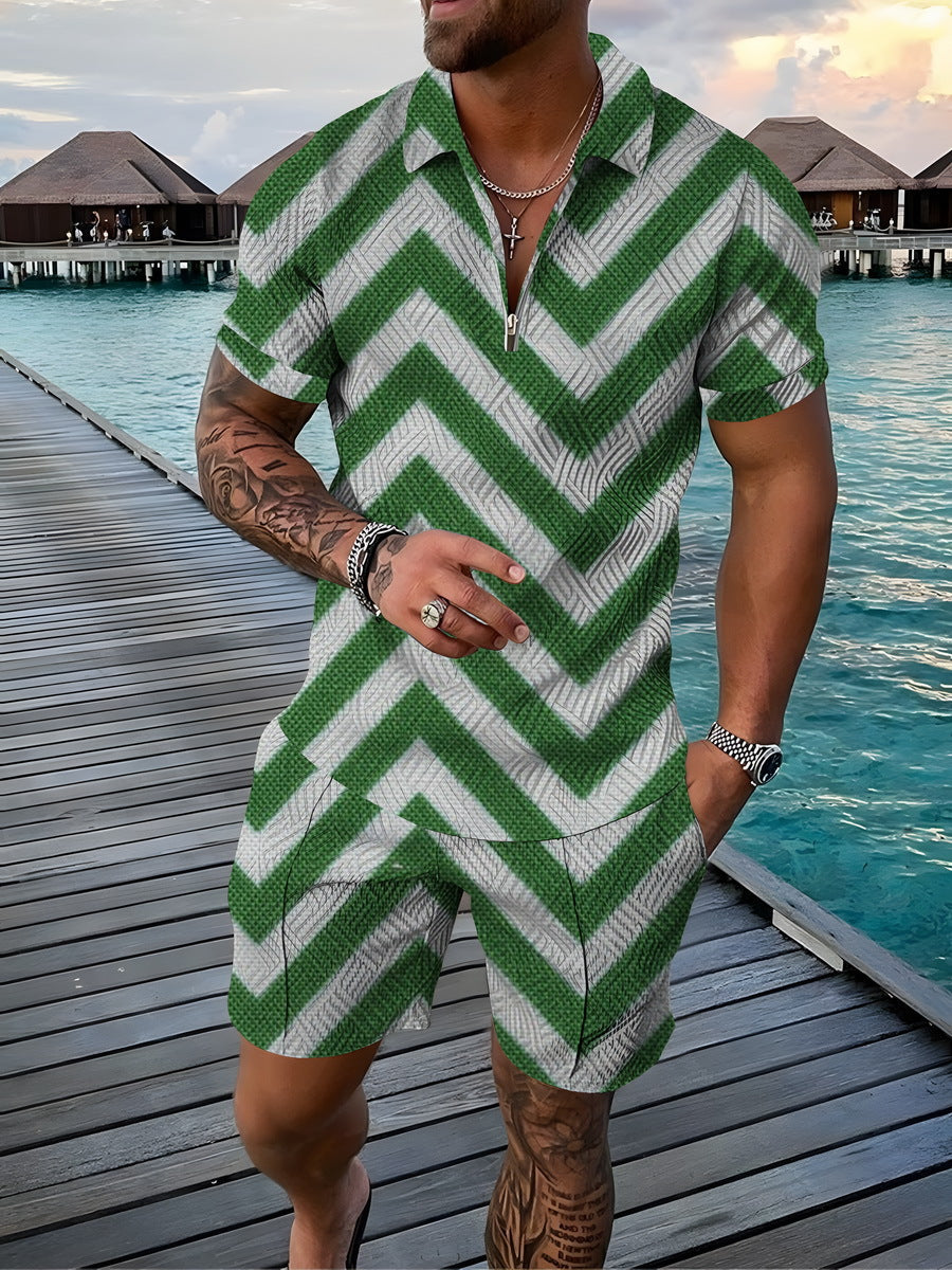 Men's Short Sleeve T-Shirt and Shorts Set