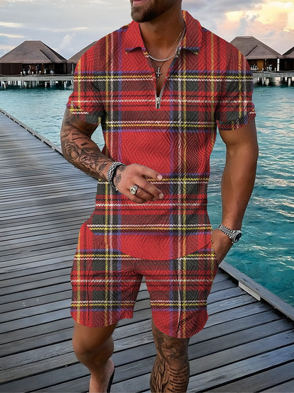 Men's Short Sleeve T-Shirt and Shorts Set