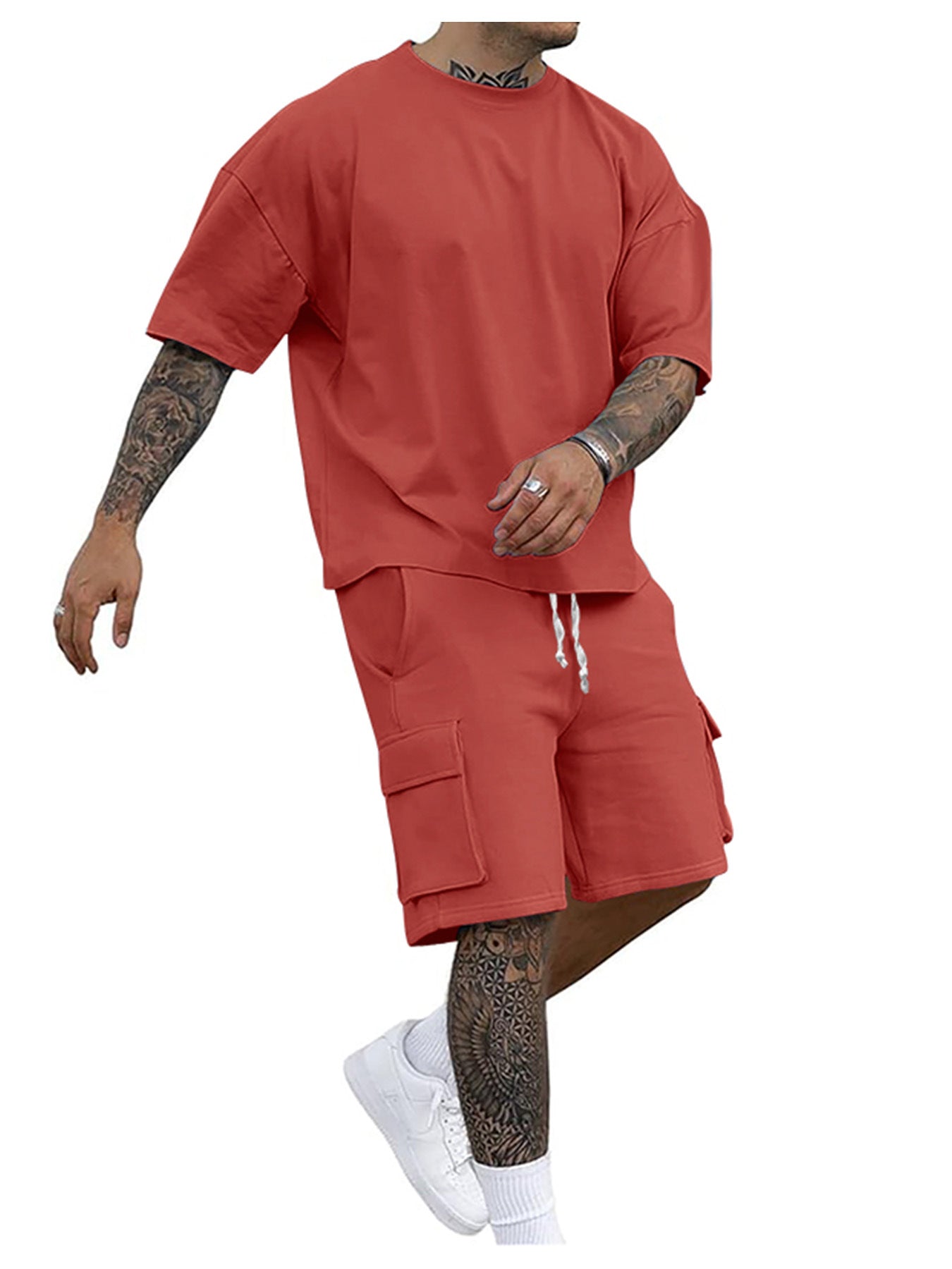 Men's Short Sleeve T-Shirt and Shorts Set