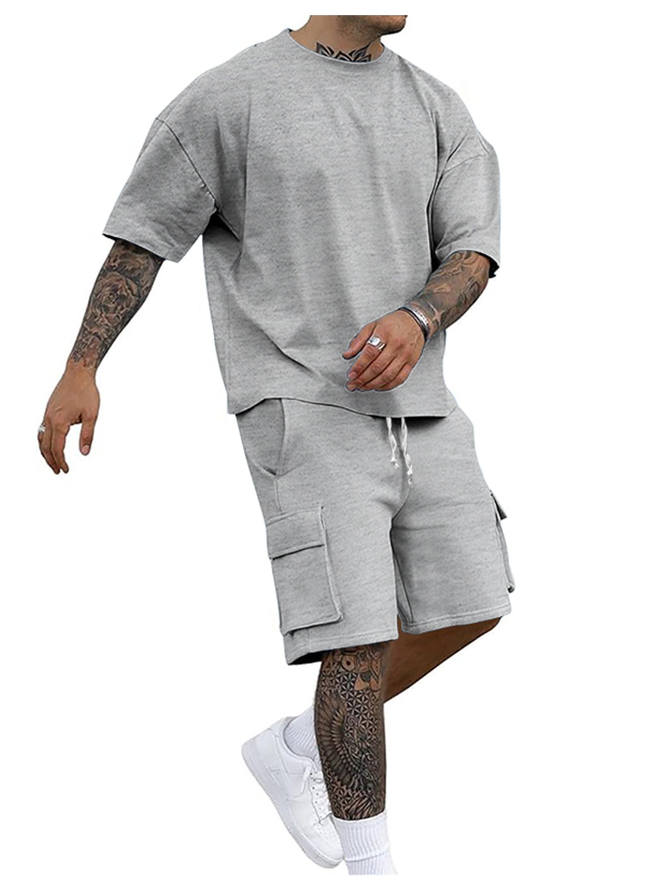 Men's Short Sleeve T-Shirt and Shorts Set