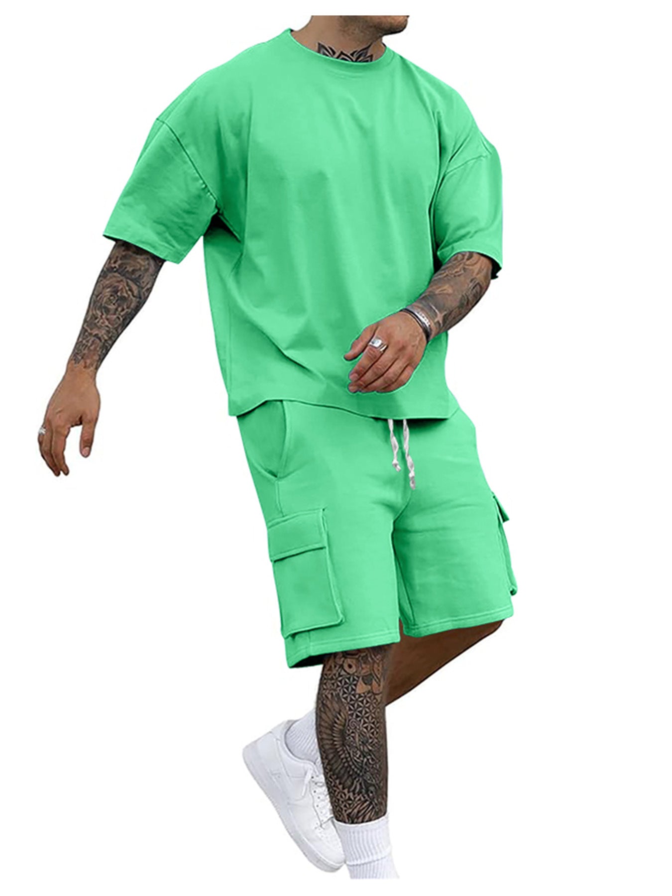 Men's Short Sleeve T-Shirt and Shorts Set