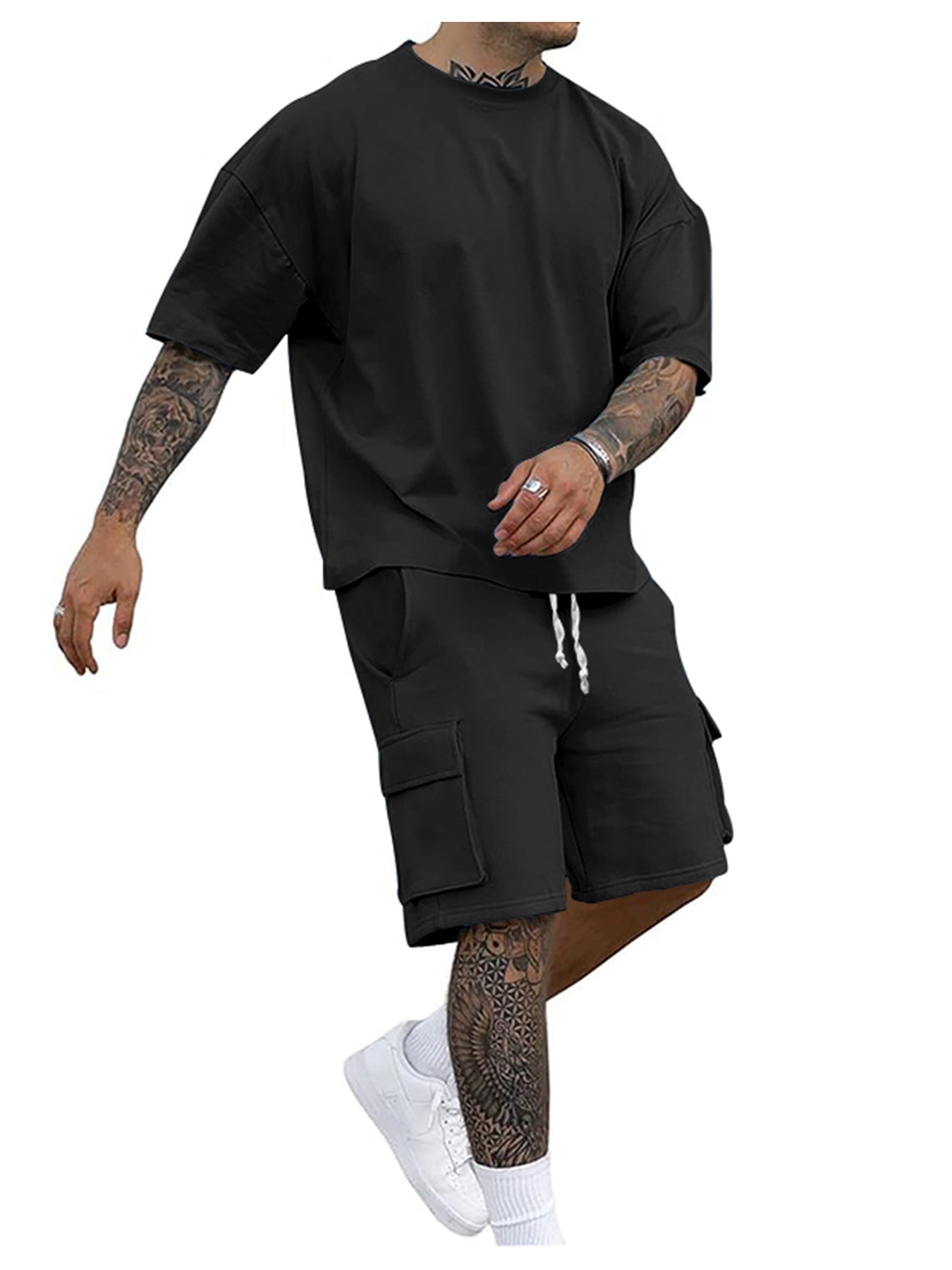 Men's Short Sleeve T-Shirt and Shorts Set