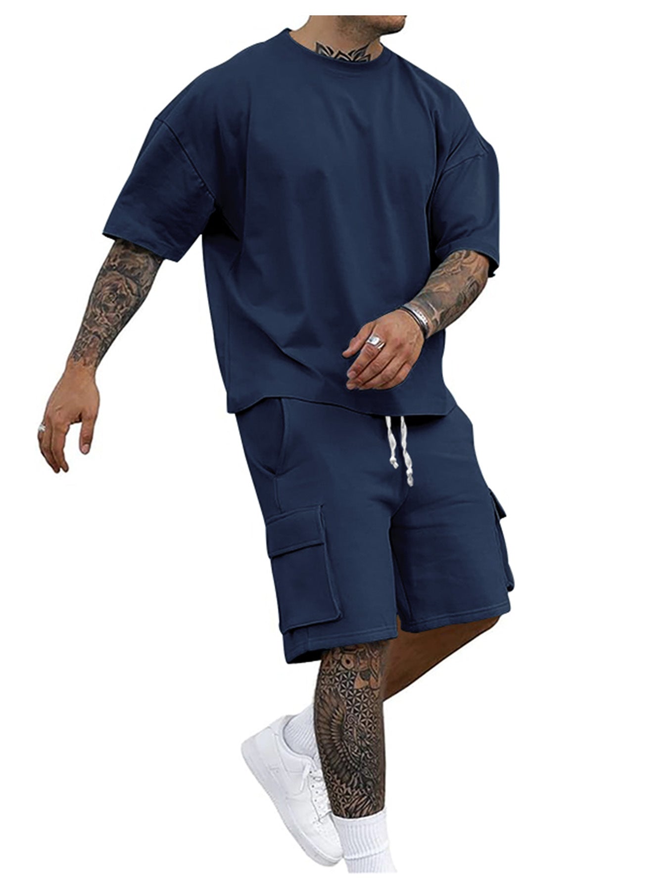 Men's Short Sleeve T-Shirt and Shorts Set