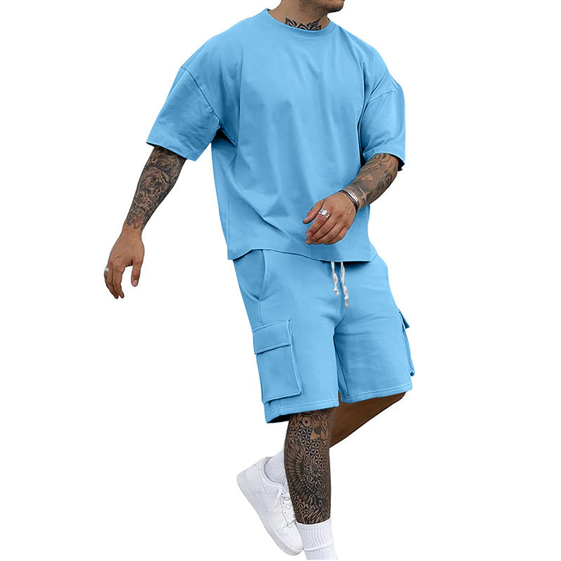 Men's Short Sleeve T-Shirt and Shorts Set