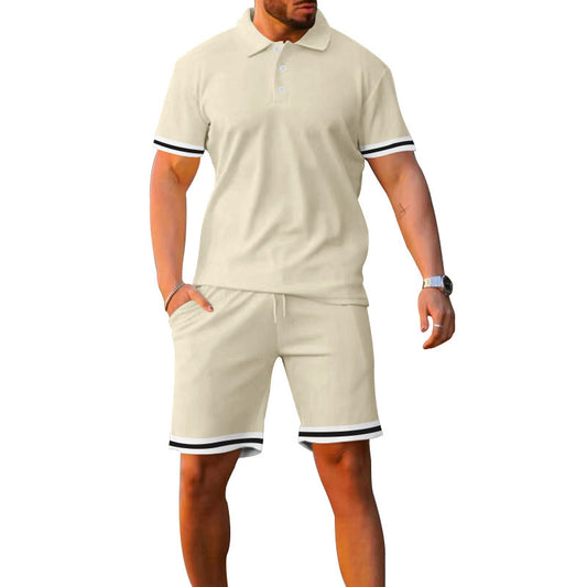 Men's short-sleeved suit, Polo shirt and shorts