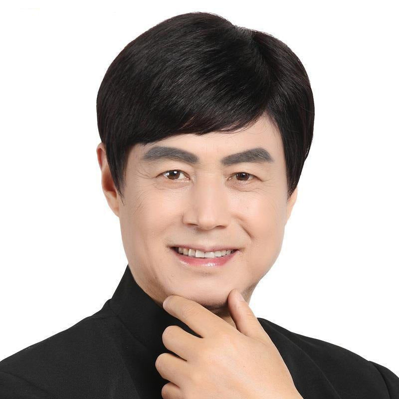 Men's Short Straight Synthetic Wig