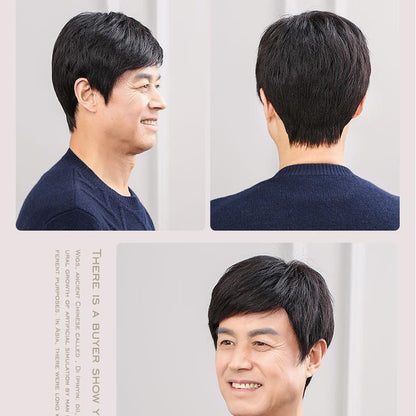 Men's Short Straight Synthetic Wig