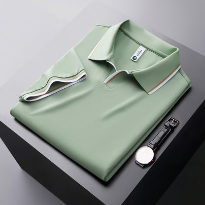 Men's Silk Blend Short Sleeve Polo Shirt