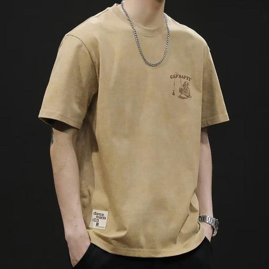 Men's simple, casual and sporty short-sleeved shirt