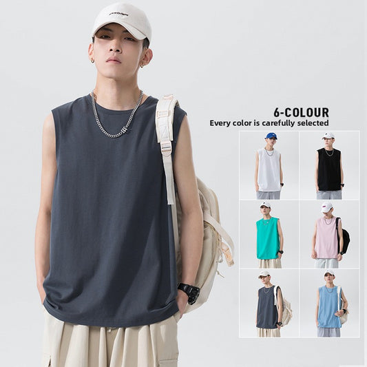 Men's Sleeveless Cotton Vest Loose Fit