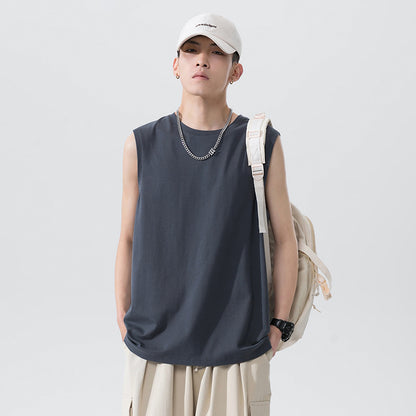 Men's Sleeveless Cotton Vest Loose Fit