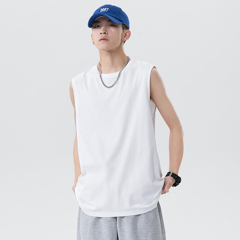 Men's Sleeveless Cotton Vest Loose Fit
