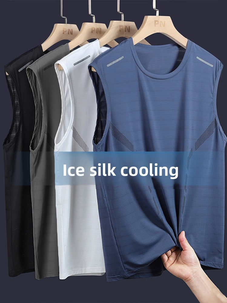 Men's Sleeveless Quick-Dry Sports Shirt