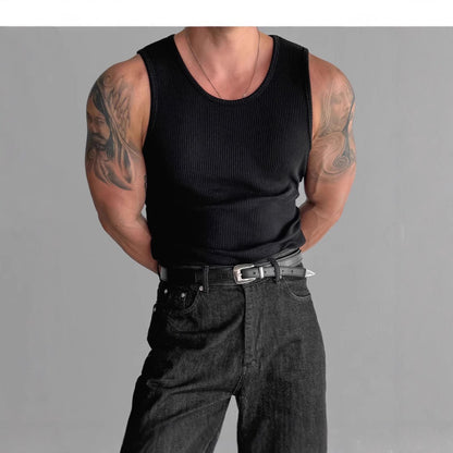 Men's Slim Fit Cotton Polyester Tank Top