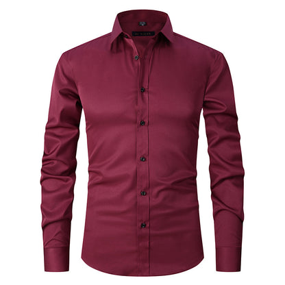 Men's Slim Fit Long Sleeve Shirt