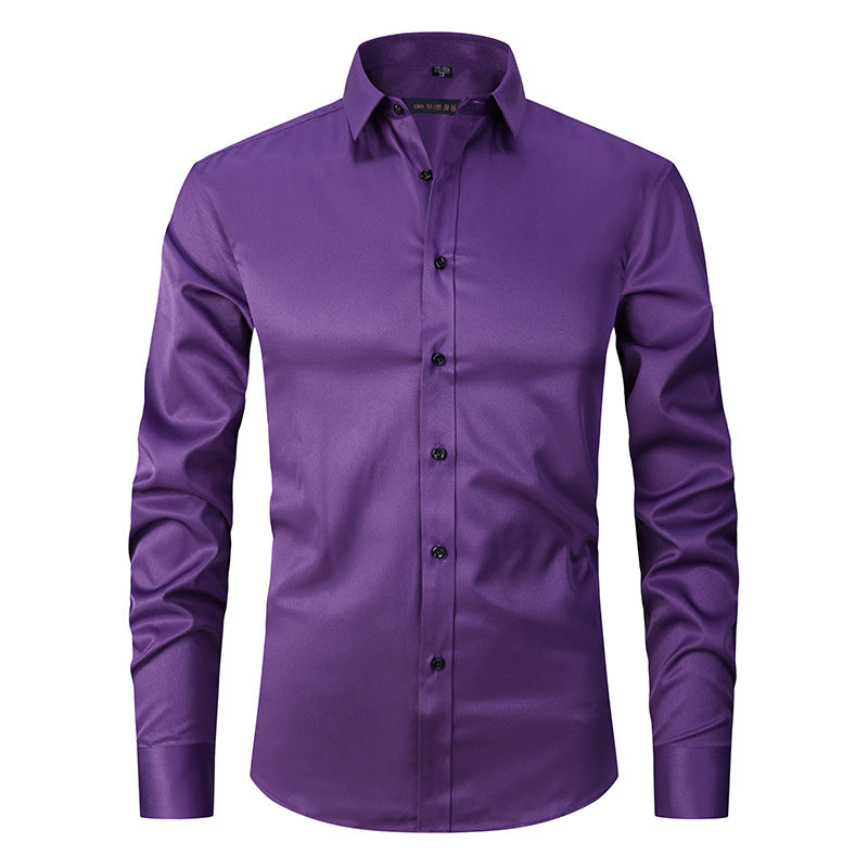 Men's Slim Fit Long Sleeve Shirt