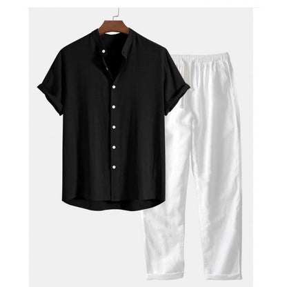 Men's Slim Fit Printing Short Sleeve Shirt