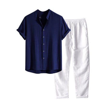 Men's Slim Fit Printing Short Sleeve Shirt