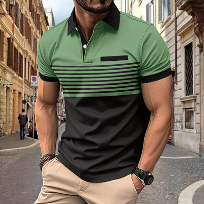Men's Slim Fit Short Sleeve Polo Shirt