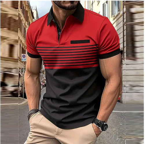 Men's Slim Fit Short Sleeve Polo Shirt