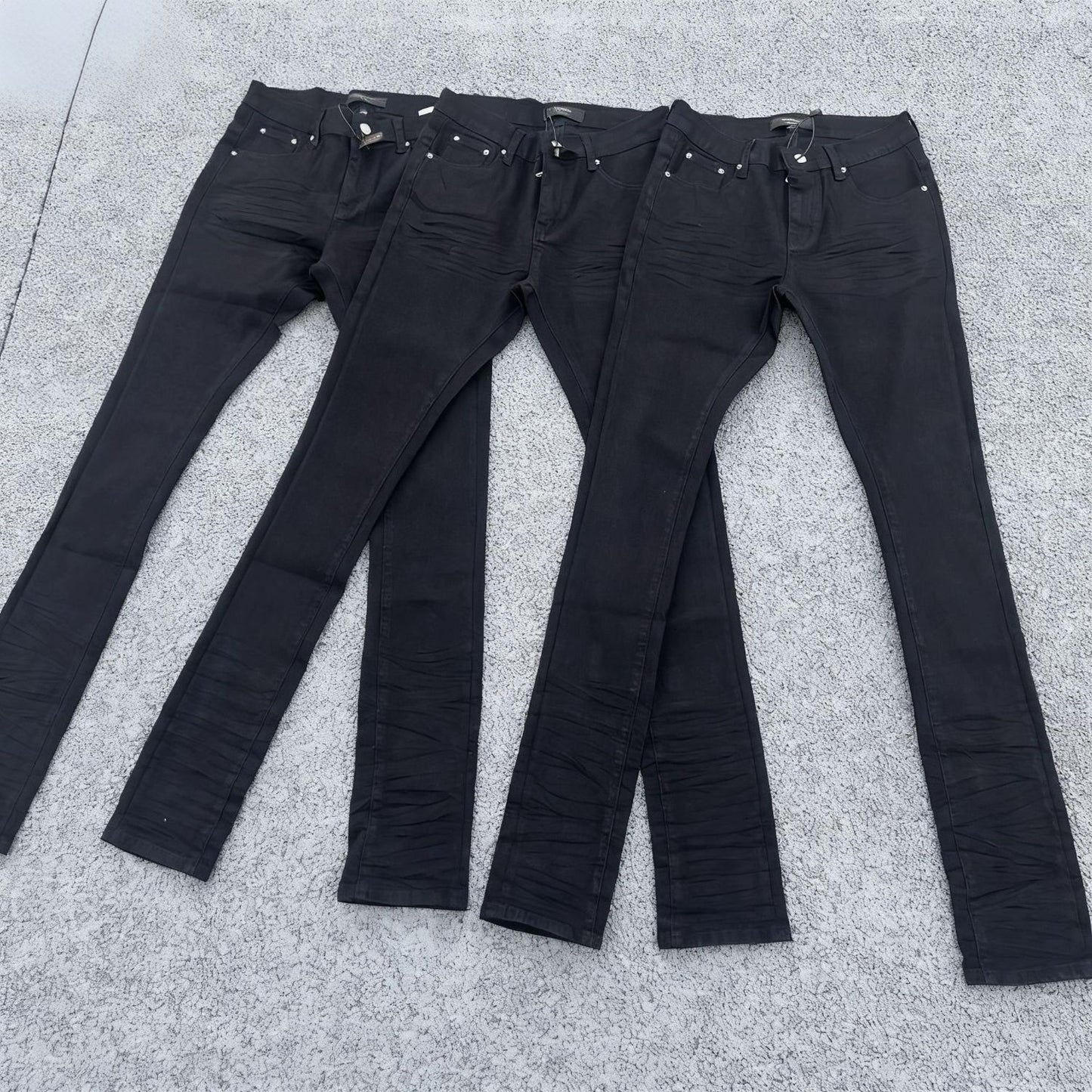 Men's Slim-Fit Stretch Printed Skinny Jeans