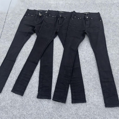 Men's Slim-Fit Stretch Printed Skinny Jeans