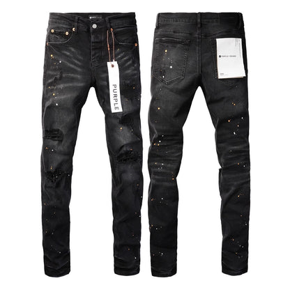 Men's Slim-Fit Stretch Printed Skinny Jeans