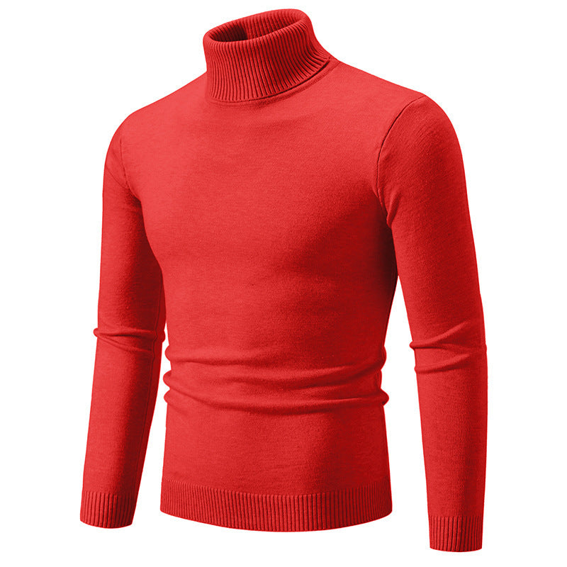 Men's Slim Fit Turtleneck Knit Sweater