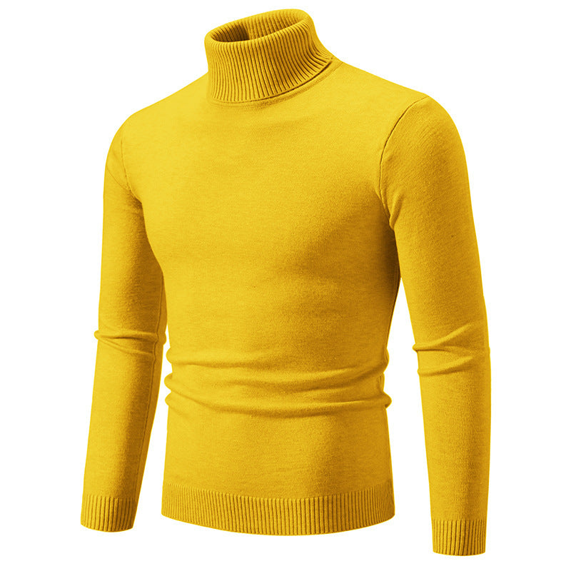 Men's Slim Fit Turtleneck Knit Sweater