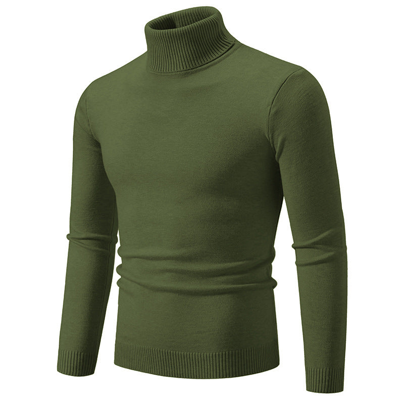 Men's Slim Fit Turtleneck Knit Sweater