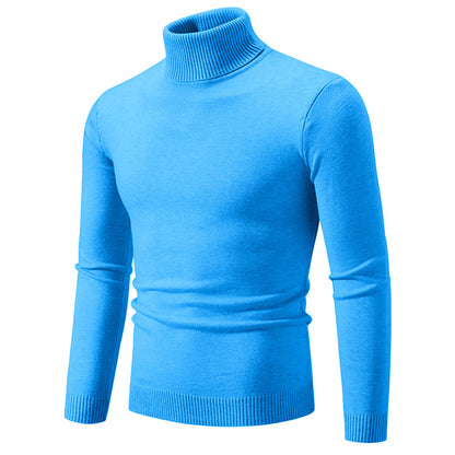 Men's Slim Fit Turtleneck Knit Sweater
