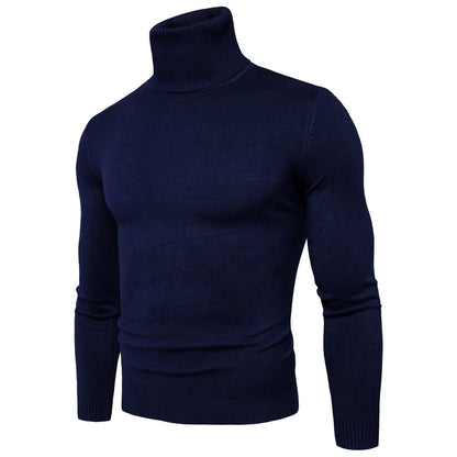 Men's Slim Fit Turtleneck Knit Sweater