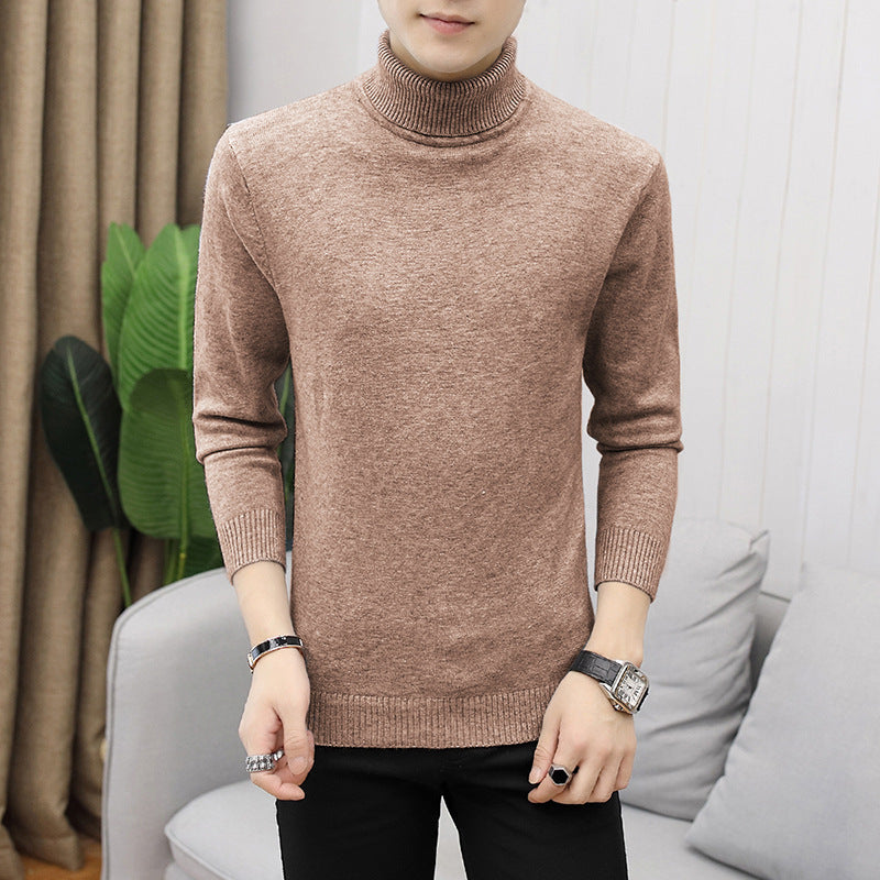 Men's Slim Fit Turtleneck Knit Sweater