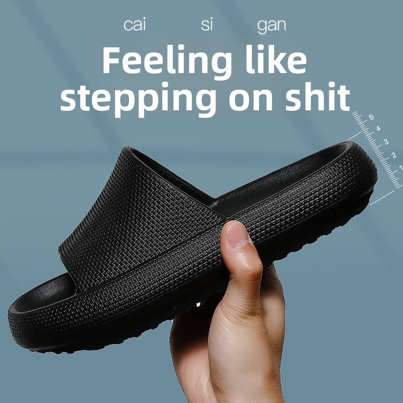 Men's Slippers with a Sense of Stepping on Poop for Summer Outer Wear 2023 New Indoor Home Non-slip Non-stinky Foot Sports Sandals and Slippers for Men