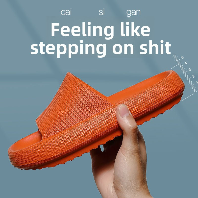 Men's Slippers with a Sense of Stepping on Poop for Summer Outer Wear 2023 New Indoor Home Non-slip Non-stinky Foot Sports Sandals and Slippers for Men