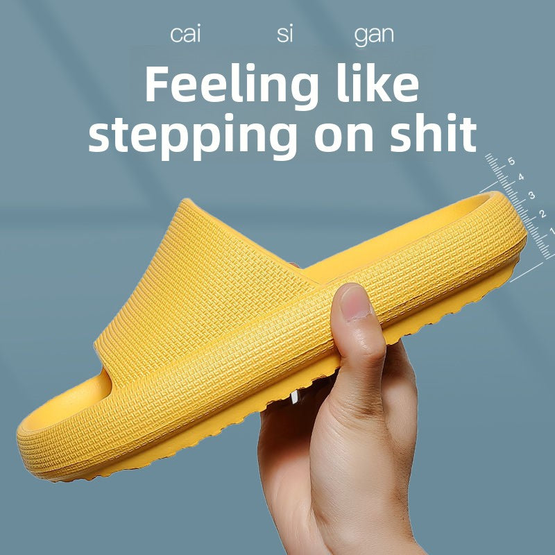 Men's Slippers with a Sense of Stepping on Poop for Summer Outer Wear 2023 New Indoor Home Non-slip Non-stinky Foot Sports Sandals and Slippers for Men