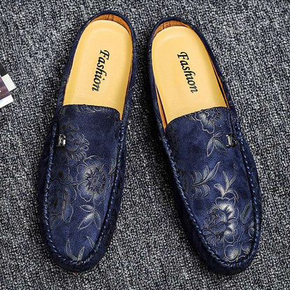 Men's Soft Leather Breathable Slip-On Casual Shoes