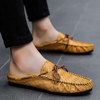 Men's Soft Leather Breathable Slip-On Casual Shoes