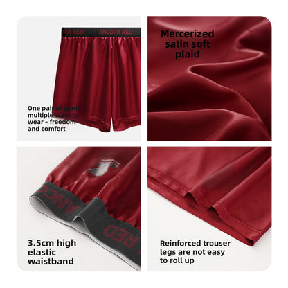 Men's Solid Color Casual Boxer Shorts