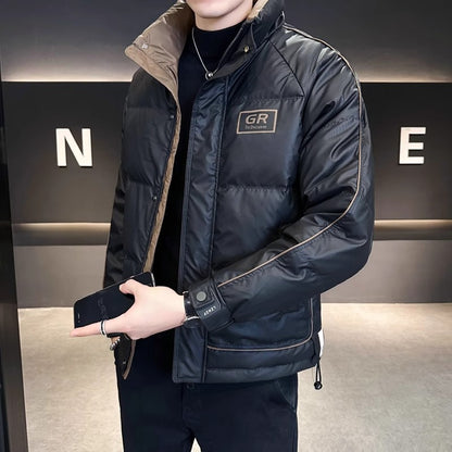 Men's Solid Color Down Jacket
