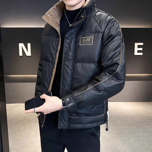 Men's Solid Color Down Jacket