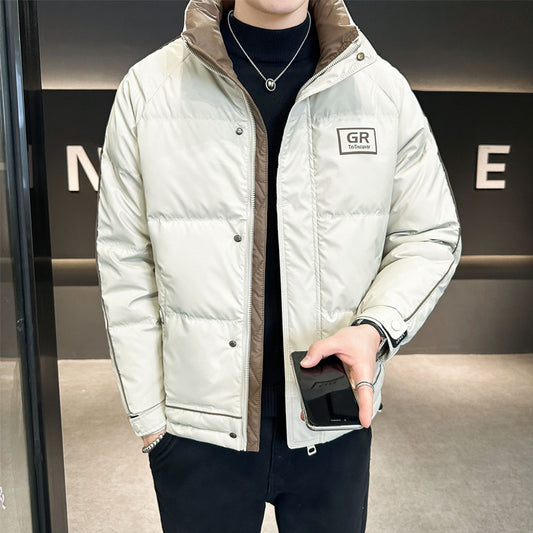 Men's Solid Color Down Jacket