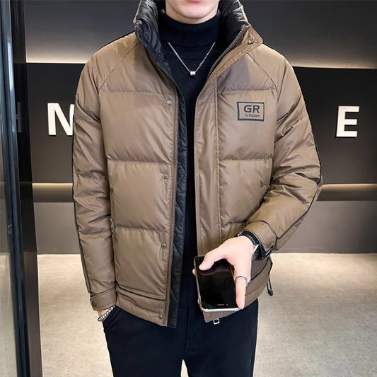 Men's Solid Color Down Jacket