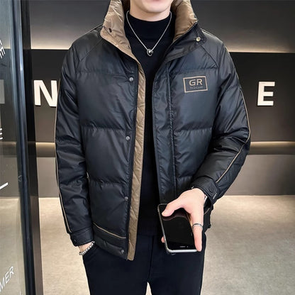 Men's Solid Color Down Jacket