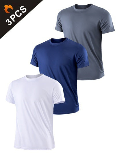 Men's Solid Color Round-Neck Top