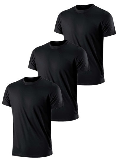 Men's Solid Color Round-Neck Top