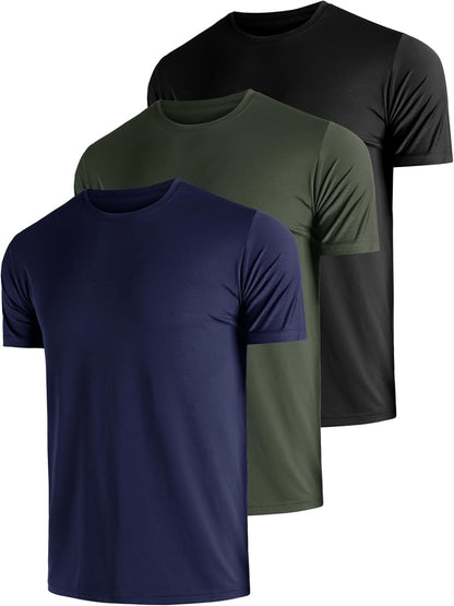 Men's Solid Color Round-Neck Top