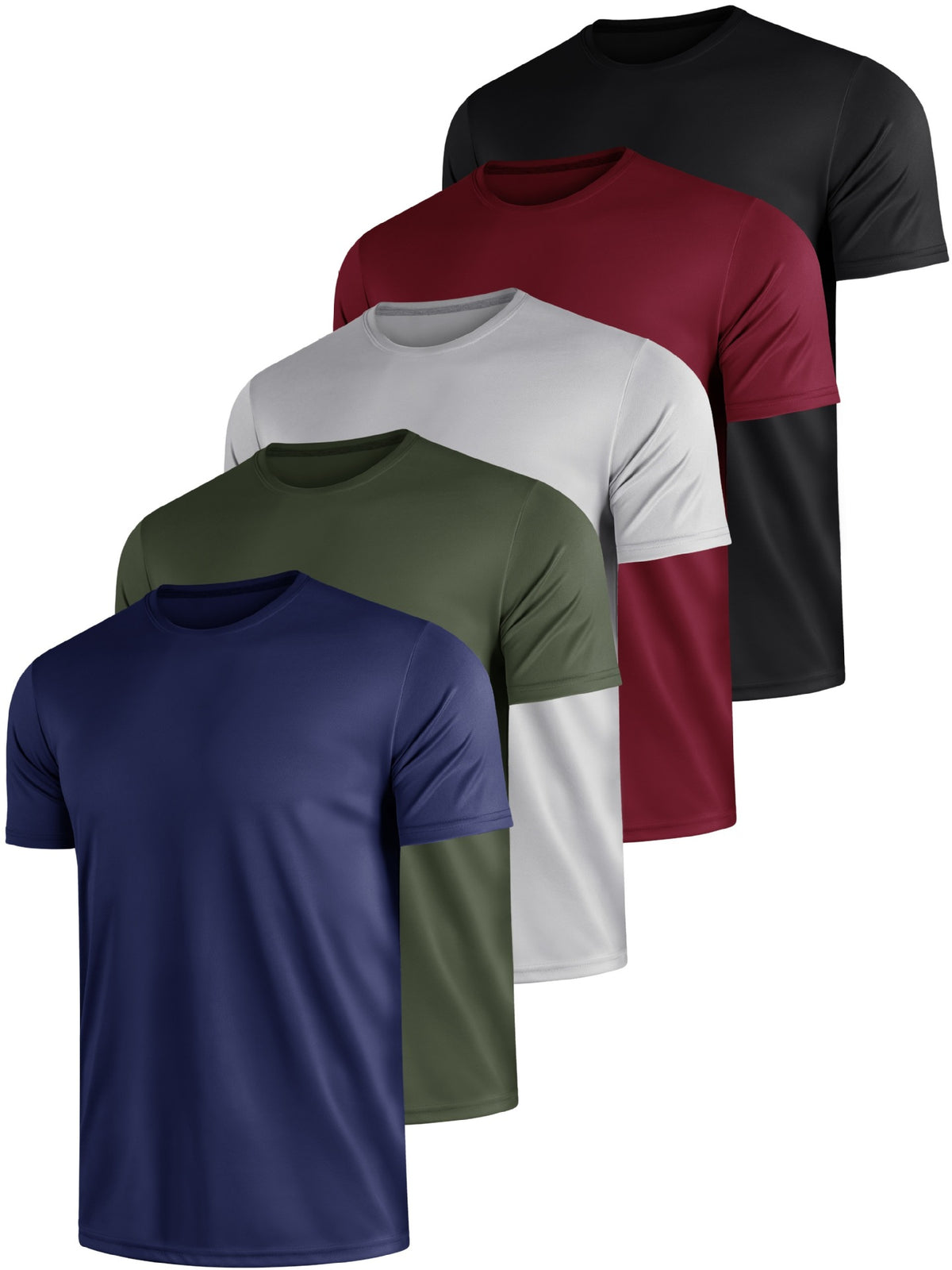 Men's Solid Color Round-Neck Top