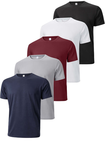 Men's Solid Color Round-Neck Top